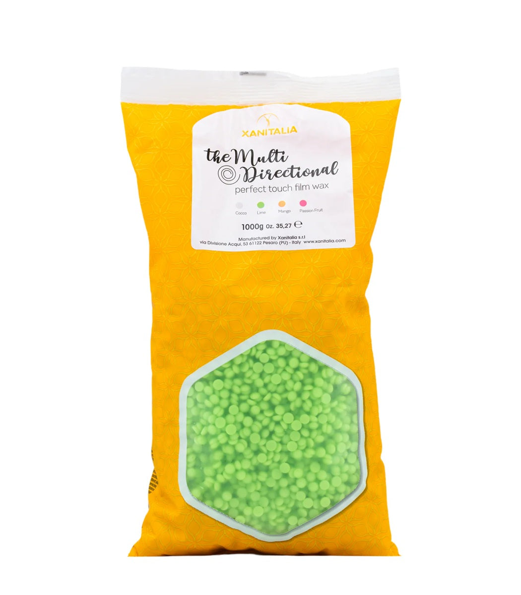 Lime multi directional film wax 1000g professional waxing beads UK
Stripless wax for short hair and uneven growth areas
Elastic film wax texture close up lime wax beads
Professional waxing beads for bikini and sensitive areas UK
Salon quality multi directional wax UK supplier