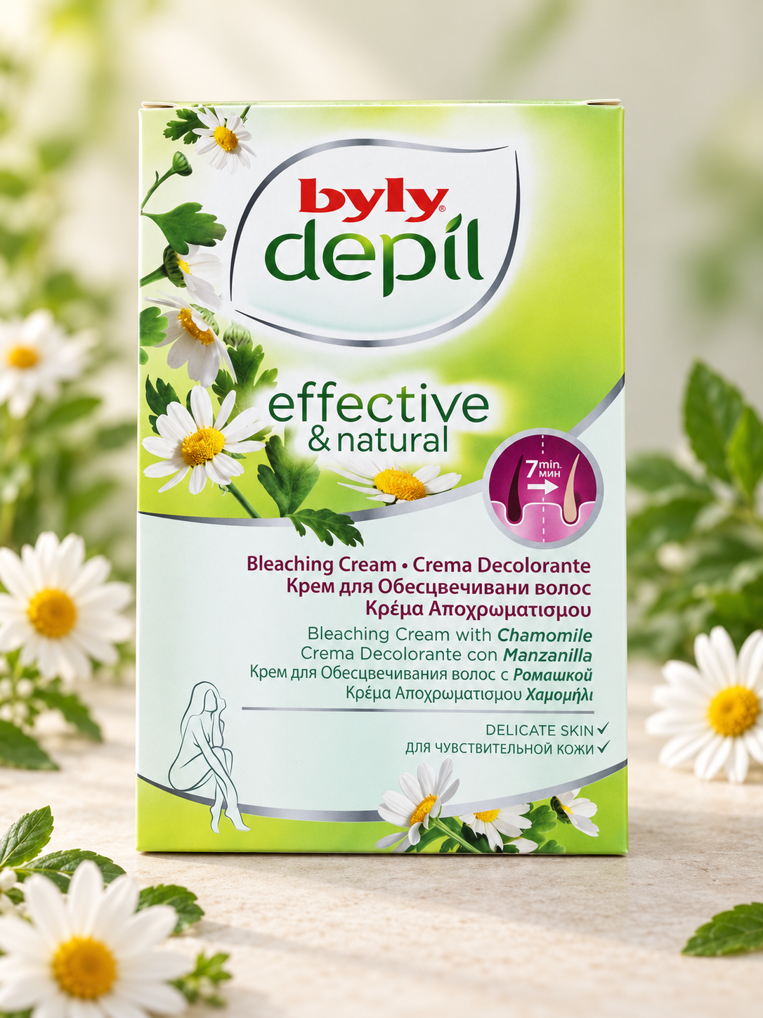 Byly Depil Facial Hair Bleaching Cream with Chamomile – Delicate Skin