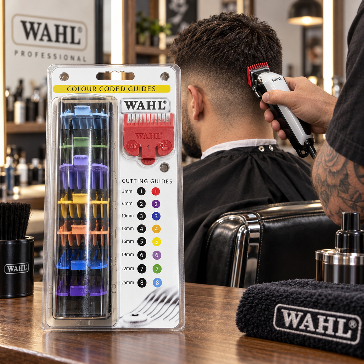 Wahl Cutting Guides Colour Coded 1-8