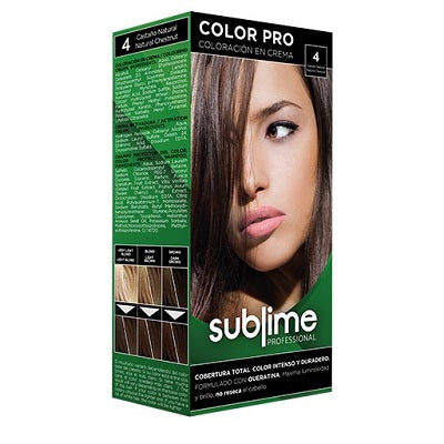 4 - Sublime - Natural Brown Chestnut Colour Hair Colour - 110ml