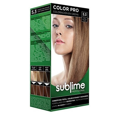 5.3 - Sublime Light Golden Chestnut Hair Colour Cream - 110ml