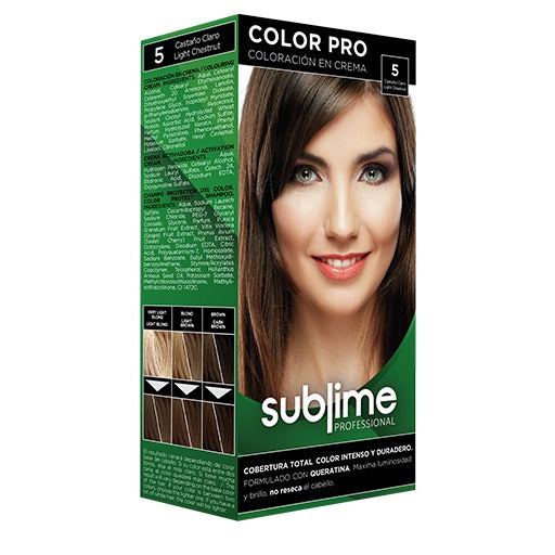 If you are looking for a good long lasting intense hair colour with Keratin allowing luminosity and shine to your hair without drying your hair, look no further, this hair dye has excellent coverage with low ammonia content.
Brand of professional products for the home, for personal hair and hair care.&nbsp;Intended for&nbsp;daily use&nbsp;thinking about the&nbsp;ease of use&nbsp;and&nbsp;little time&nbsp;of the current client.