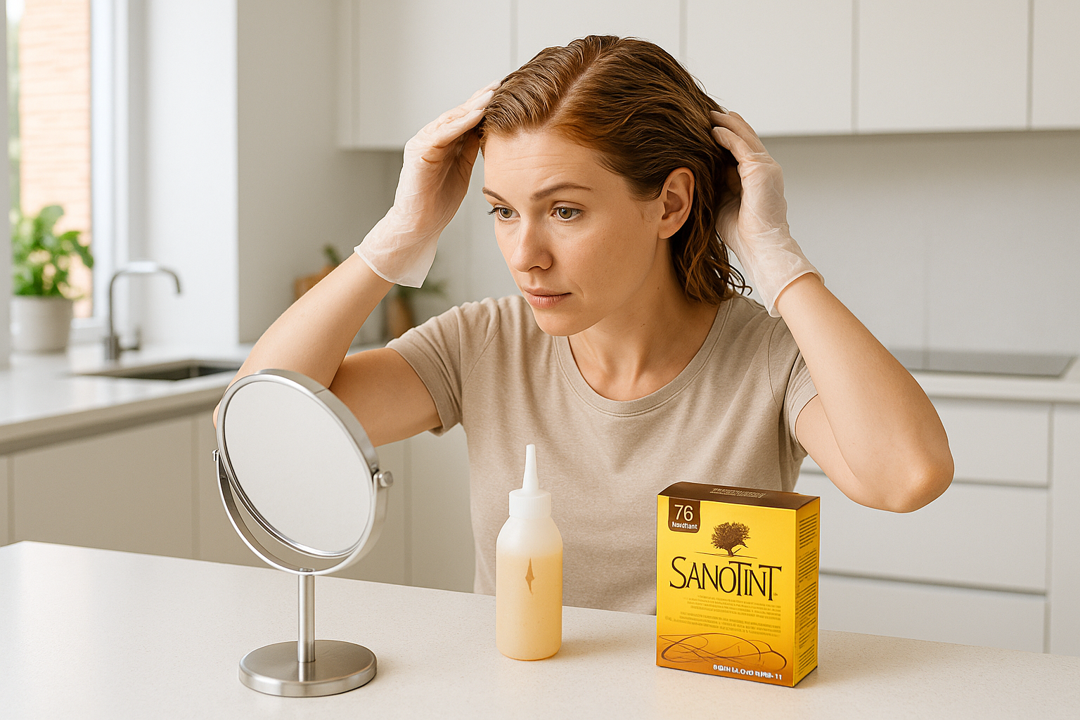 Sanotint 76 Amber Blonde Hair Dye | PPD-Free