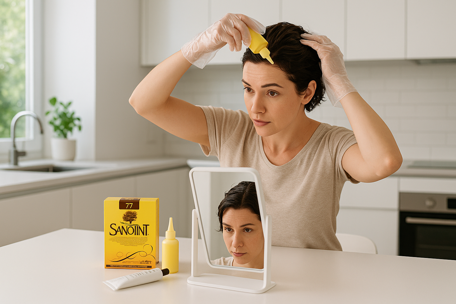 Sanotint 77 Dark Golden Blonde Hair Dye | PPD-Free