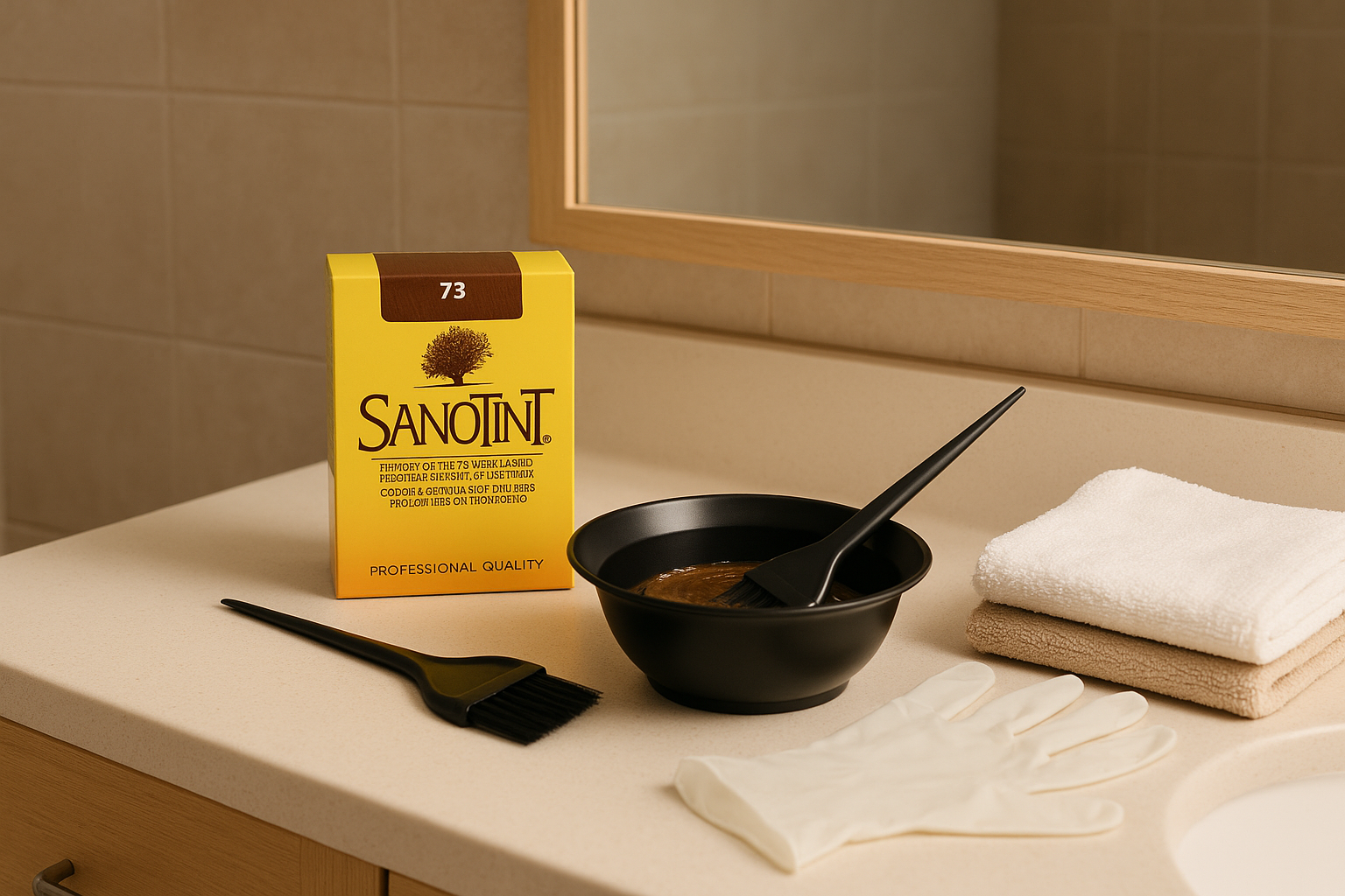 Sanotint 73 Natural Brown Hair Dye | PPD-Free