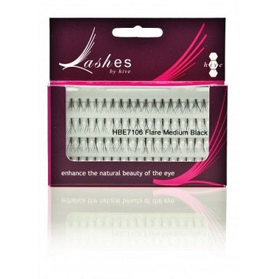 Hive of Beauty - Individual Lashes Flare Medium Black(Clearance)