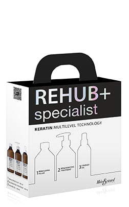 Rehub+ Keratine Treatment Kit for Professional Salons.